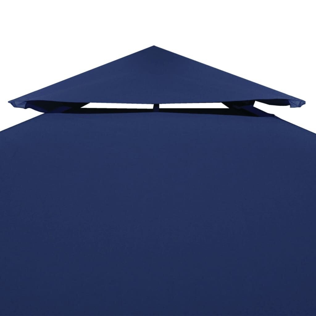 vidaXL nojumes jumta pārsegs, divdaļīgs, 310 g/m², 4x3 m, zils цена и информация | Dārza nojumes un lapenes | 220.lv