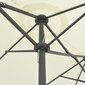 vidaXL dārza saulessargs ar alumīnija kātu, 460x270 cm, smilšu krāsa cena un informācija | Saulessargi, markīzes un statīvi | 220.lv