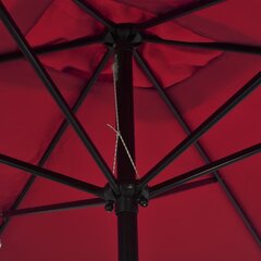 vidaXL dārza saulessargs ar metāla kātu, 300x200 cm, vīnsarkans цена и информация | Зонты, маркизы, стойки | 220.lv