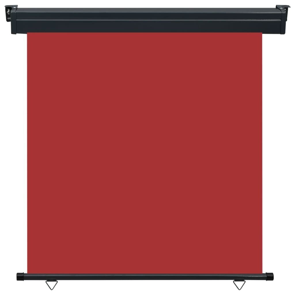vidaXL balkona sānu markīze, sarkana, 160x250 cm цена и информация | Saulessargi, markīzes un statīvi | 220.lv