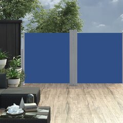 vidaXL izvelkams sānu aizslietnis, zils, 100x600 cm цена и информация | Зонты, маркизы, стойки | 220.lv