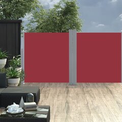 vidaXL izvelkams sānu aizslietnis, sarkans, 100x600 cm цена и информация | Зонты, маркизы, стойки | 220.lv