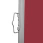 vidaXL izvelkams sānu aizslietnis, sarkans, 140x600 cm цена и информация | Saulessargi, markīzes un statīvi | 220.lv