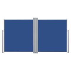 vidaXL izvelkams sānu aizslietnis, zils, 160x600 cm cena un informācija | Saulessargi, markīzes un statīvi | 220.lv