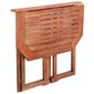 vidaXL bistro galds, 90x50x75 cm, akācijas masīvkoks cena un informācija | Dārza galdi | 220.lv