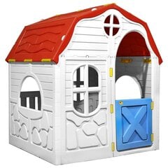 vidaXL bērnu rotaļu māja ar durvīm un logiem, saliekama цена и информация | Детские игровые домики | 220.lv