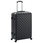 vidaXL cieto koferu komplekts, 3 gab., ABS, melns cena un informācija | Koferi, ceļojumu somas | 220.lv