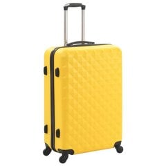 vidaXL cieto koferu komplekts, 3 gab., ABS, dzeltens цена и информация | Чемоданы, дорожные сумки  | 220.lv