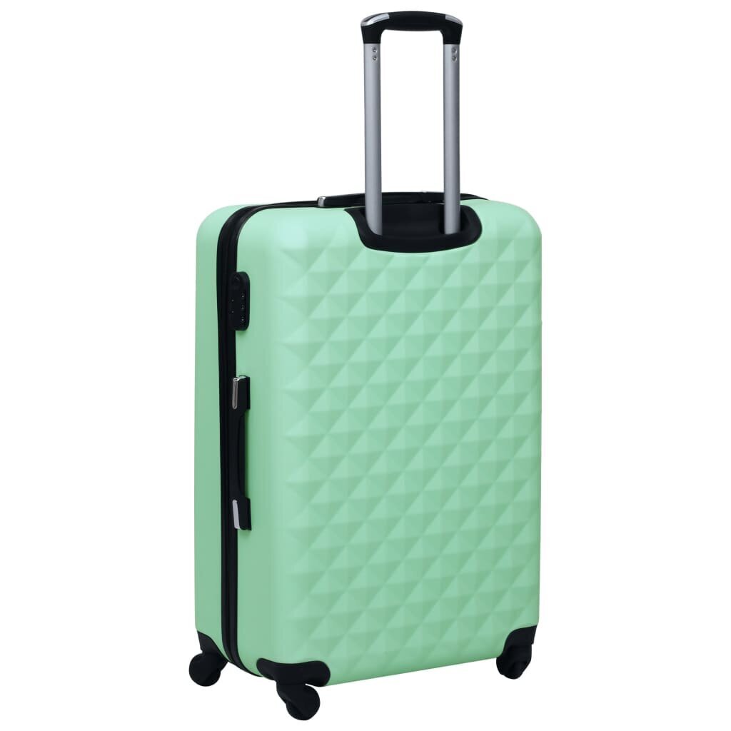 vidaXL cieto koferu komplekts, 3 gab., ABS, piparmētru zaļi cena un informācija | Koferi, ceļojumu somas | 220.lv
