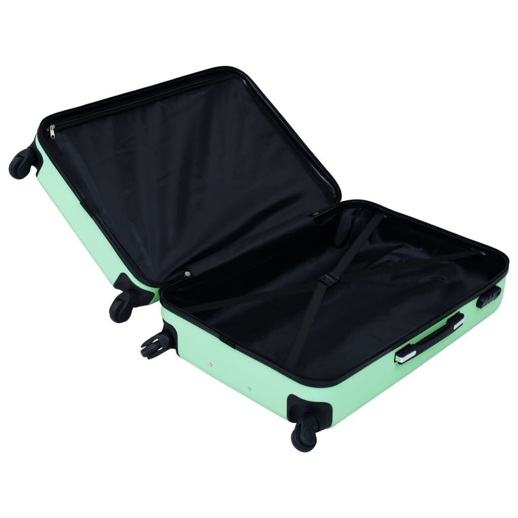 vidaXL cieto koferu komplekts, 2 gab., ABS, piparmētru zaļi cena un informācija | Koferi, ceļojumu somas | 220.lv