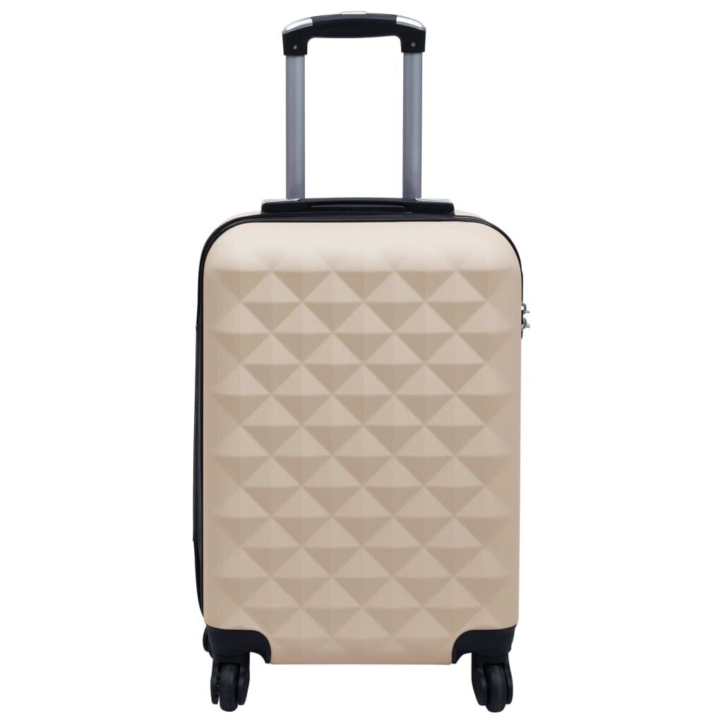 vidaXL cieto koferu komplekts, 2 gab., ABS, zelta krāsā cena un informācija | Koferi, ceļojumu somas | 220.lv