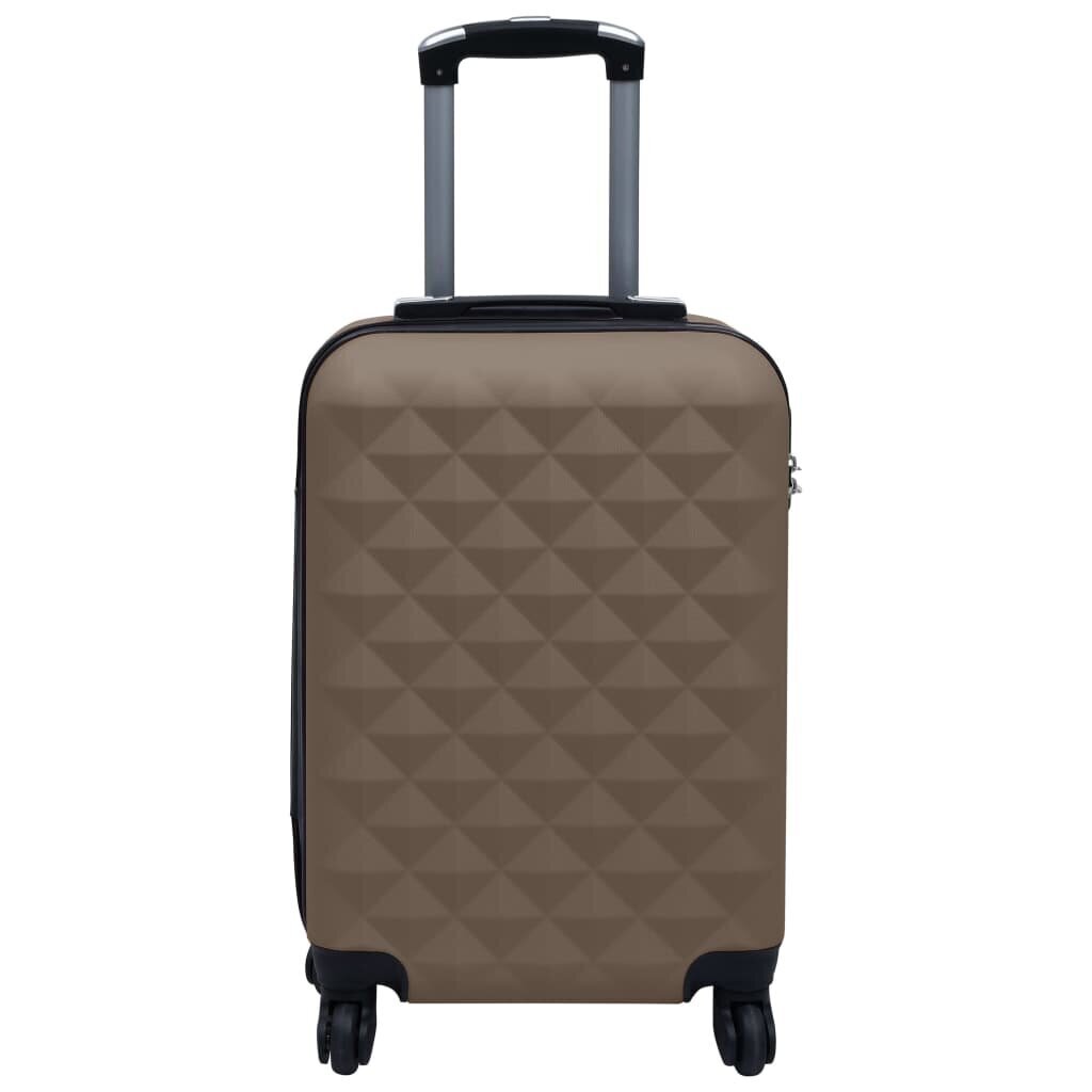 vidaXL cieto koferu komplekts, 2 gab., ABS, brūni cena un informācija | Koferi, ceļojumu somas | 220.lv