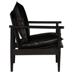Кресло, черная бархатная отделка, черная древесина цена и информация | Кресла в гостиную | 220.lv