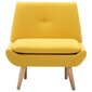 vidaXL atpūtas krēsls, dzeltens audums cena un informācija | Atpūtas krēsli | 220.lv