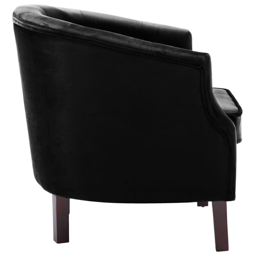 vidaXL atpūtas krēsls, melns samts цена и информация | Atpūtas krēsli | 220.lv