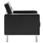 vidaXL atpūtas krēsls, melna mākslīgā āda цена и информация | Atpūtas krēsli | 220.lv