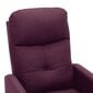 vidaXL masāžas krēsls, atgāžams, violets audums cena un informācija | Atpūtas krēsli | 220.lv