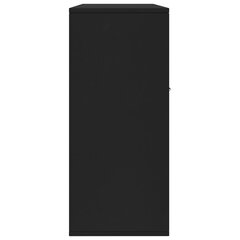 vidaXL kumode, melna, 88x30x70 cm, kokskaidu plātne cena un informācija | Skapīši viesistabai | 220.lv
