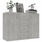 vidaXL kumode, 88x30x65 cm, kokskaidu plātne, betona pelēka cena un informācija | Skapīši viesistabai | 220.lv