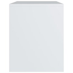 vidaXL naktsskapītis, 40x30x40 cm, balts, skaidu plāksne cena un informācija | Naktsskapīši | 220.lv
