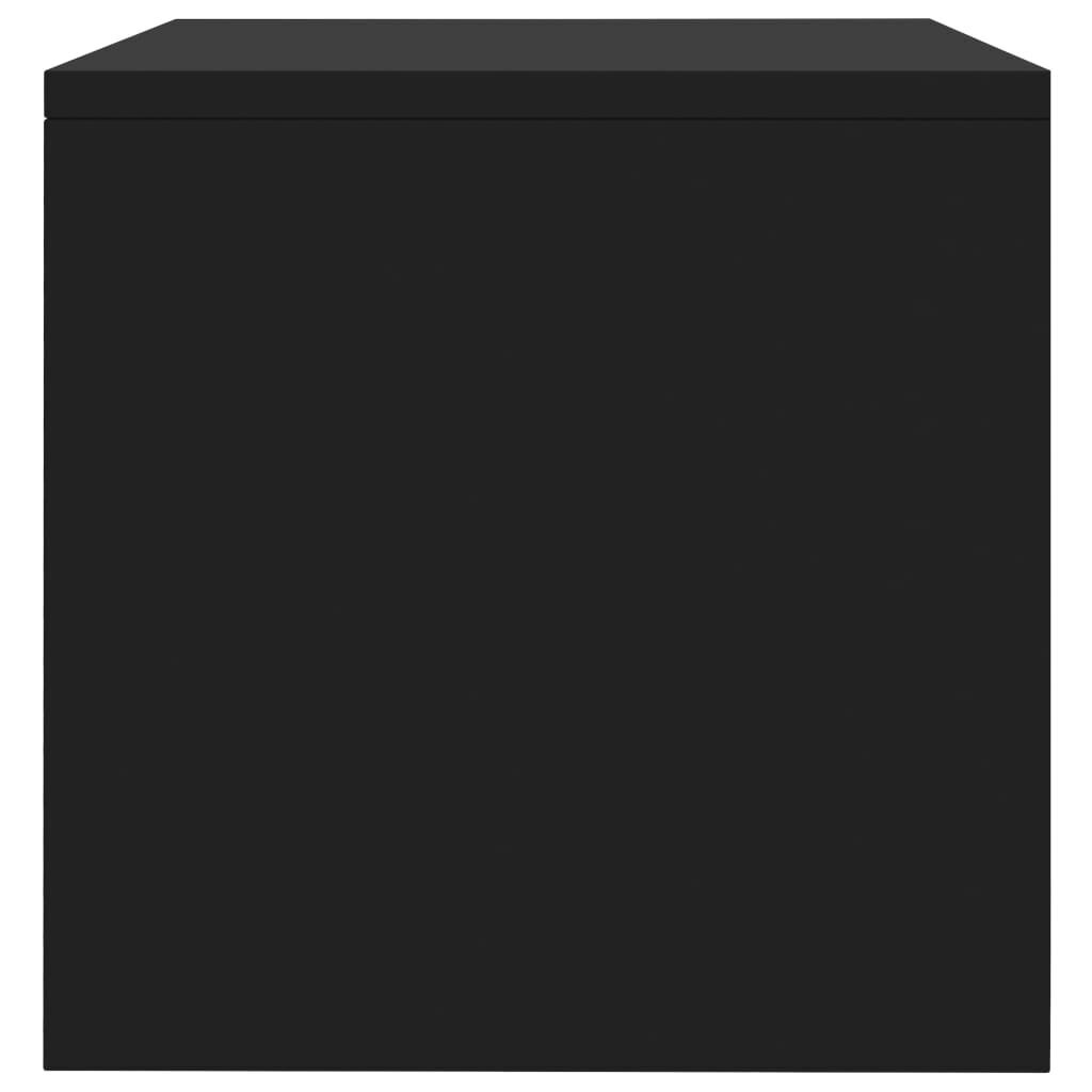 vidaXL naktsskapītis, 40x30x30 cm, melns, skaidu plāksne cena un informācija | Naktsskapīši | 220.lv