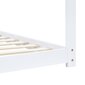 vidaXL bērnu gultas rāmis, balts, priedes masīvkoks, 80x160 cm cena un informācija | Bērnu gultas | 220.lv