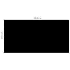 vidaXL baseina pārklājs, 600x300 cm, PE, melns cena un informācija | Baseinu piederumi | 220.lv