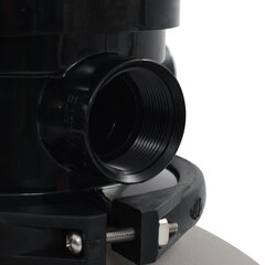 vidaXL baseina smilšu filtrs ar 4 pozīciju vārstu, 350 mm, pelēks цена и информация | Фильтры для бассейнов | 220.lv