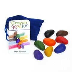Krītiņi "Crayon Rocks" samta maisiņā, 8 krāsas cena un informācija | Modelēšanas un zīmēšanas piederumi | 220.lv