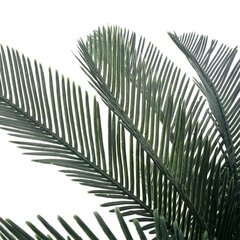 vidaXL mākslīgā cikas palma ar podiņu, 125 cm, zaļa цена и информация | Искусственный букет DKD Home Decor, 2 шт | 220.lv