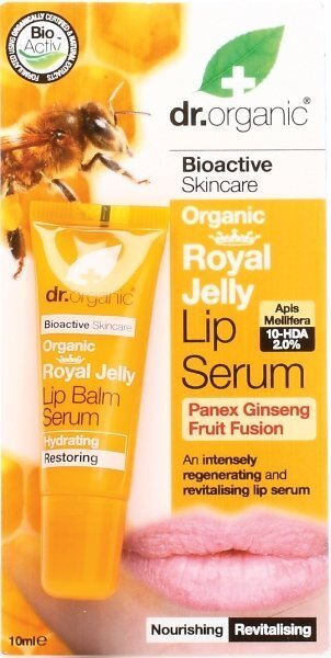 Lūpu balzams Dr. Organic Royal Jelly, 10 ml cena un informācija | Lūpu krāsas, balzāmi, spīdumi, vazelīns | 220.lv
