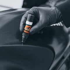 VOLKSWAGEN LA3K - BLACK RUBIN Komplekts: Krāsa skrāpējumu likvidēšanai + Pretrūsas līdzeklis  + Pulēšanas līdzeklis 15 ml цена и информация | Автомобильная краска | 220.lv