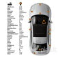 FERRARI 229120 - ROSSO CORSA Komplekts: Krāsa skrāpējumu likvidēšanai + Pretrūsas līdzeklis  + Pulēšanas līdzeklis 15 ml cena un informācija | Auto krāsas | 220.lv