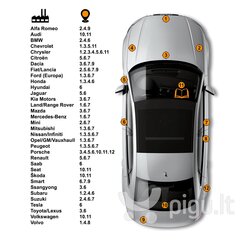 FORD C4E - INGOT SILVER Komplekts: Krāsa skrāpējumu likvidēšanai + Pretrūsas līdzeklis  + Pulēšanas līdzeklis 15 ml cena un informācija | Auto krāsas | 220.lv
