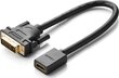 DVI M-F HDMI Ugreen (20118), 15 cm цена и информация | Adapteri un USB centrmezgli | 220.lv