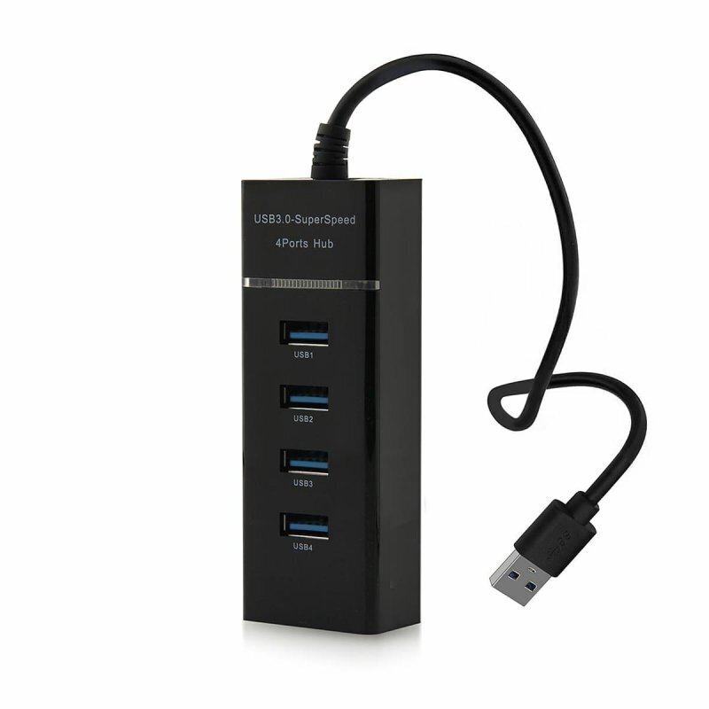 RoGer B2 3.0 USB Hubs 1 x 4 Sadalītājs Melns cena un informācija | Adapteri un USB centrmezgli | 220.lv