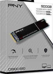 PNY Технологии M280CS900-500-RB цена и информация | Внутренние жёсткие диски (HDD, SSD, Hybrid) | 220.lv