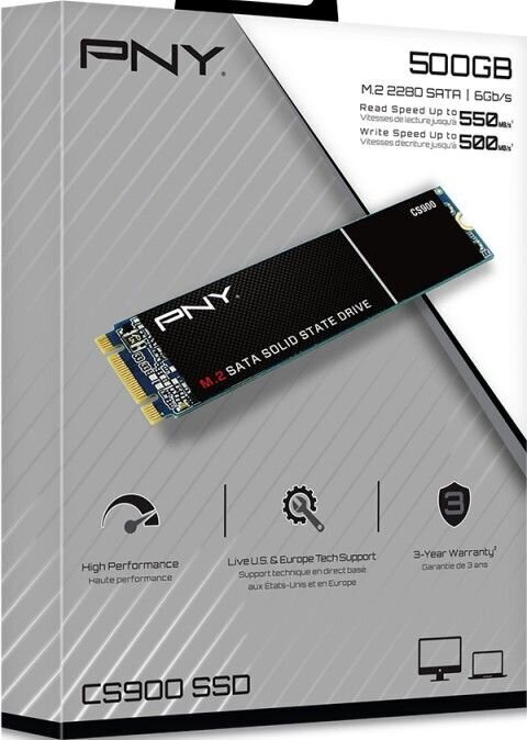 PNY Technologies M280CS900-500-RB cena un informācija | Iekšējie cietie diski (HDD, SSD, Hybrid) | 220.lv