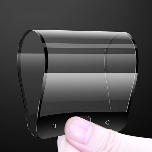 Wozinsky Full Cover Flexi Nano Glass Hybrid Screen Protector with frame for Samsung Galaxy Note 20 black