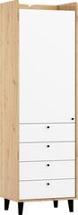 Шкаф Meblocross Dolce Dol-01 1D4S, коричневый/белый цена и информация | Шкафы | 220.lv