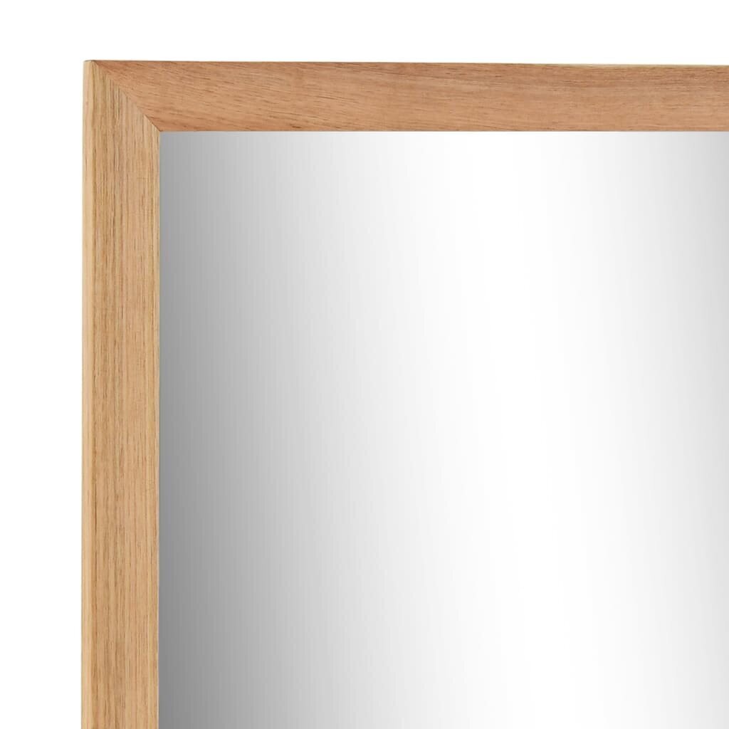 vidaXL vannasistabas spogulis, 60x12x62 cm, valriekstu masīvkoks цена и информация | Spoguļi | 220.lv