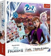 Настольная игра 2в1 Trefl Frozen 2 Ludo Snakes and Ladders / Змеи и Лестницы цена и информация | Настольная игра | 220.lv