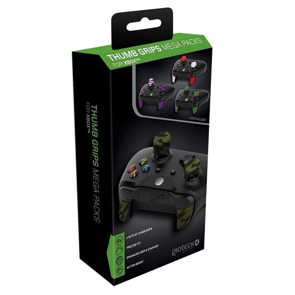 Gioteck Thumb Grips Mega Packs incl. 4 Sets (Xbox One) cena un informācija | Spēļu kontrolieri | 220.lv