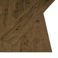 vidaXL grīdas dēļi, pašlīmējoši, 4,46 m², 3 mm, dabīgi brūns PVC cena un informācija | Lamināts | 220.lv