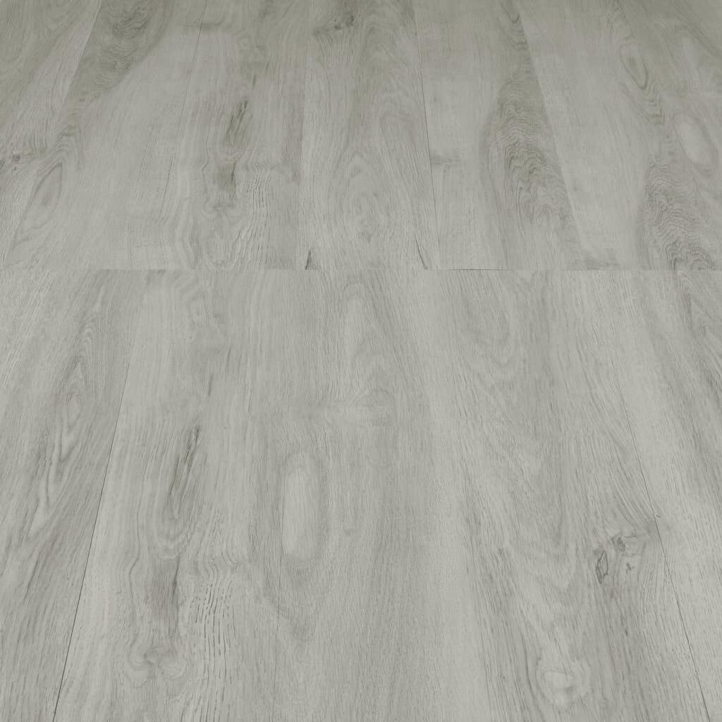 vidaXL grīdas dēļi, pašlīmējoši, 4,46 m², 3 mm, gaiši pelēks PVC cena un informācija | Lamināts | 220.lv