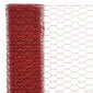 vidaXL stiepļu žogs, tērauds ar PVC pārklājumu, 25x0,75 m, sarkans цена и информация | Žogi un piederumi | 220.lv