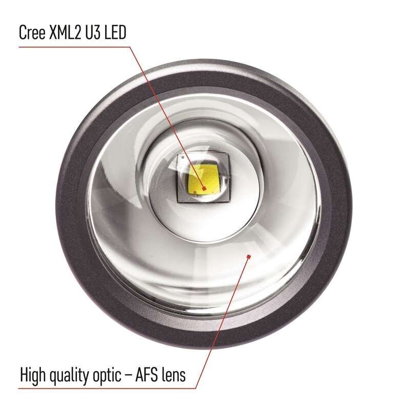 Uzlādējams lukturītis CREE LED, metāla, IP65, 1200lm, fokusējošs цена и информация | Lukturi | 220.lv