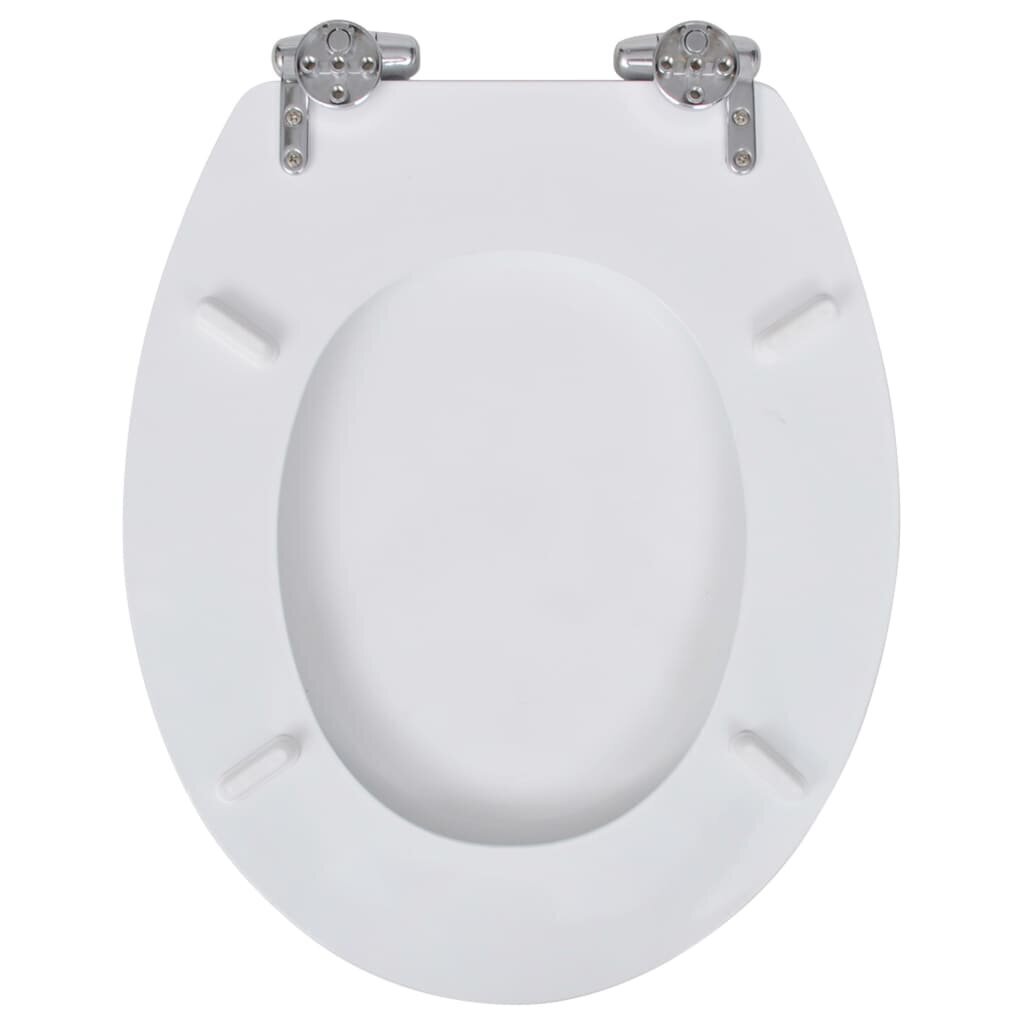 vidaXL tualetes sēdekļi ar lēnās aizvēršanas funkciju, 2 gab., balti cena un informācija | Piederumi tualetes podiem un bidē | 220.lv