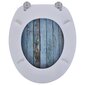 vidaXL tualetes poda sēdekļi ar vāku, 2 gab., MDF, vecu dēļu dizains cena un informācija | Piederumi tualetes podiem un bidē | 220.lv