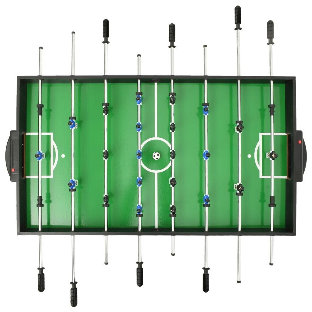 vidaXL spēļu galds, 15 spēles, 121x61x82 cm, melns cena un informācija | Galda futbols | 220.lv